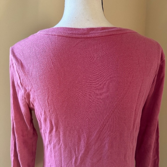 *TIME AND TRU* Pink Fashion Long Sleeve Top Size Medium (8-10) - Picture 5 of 8
